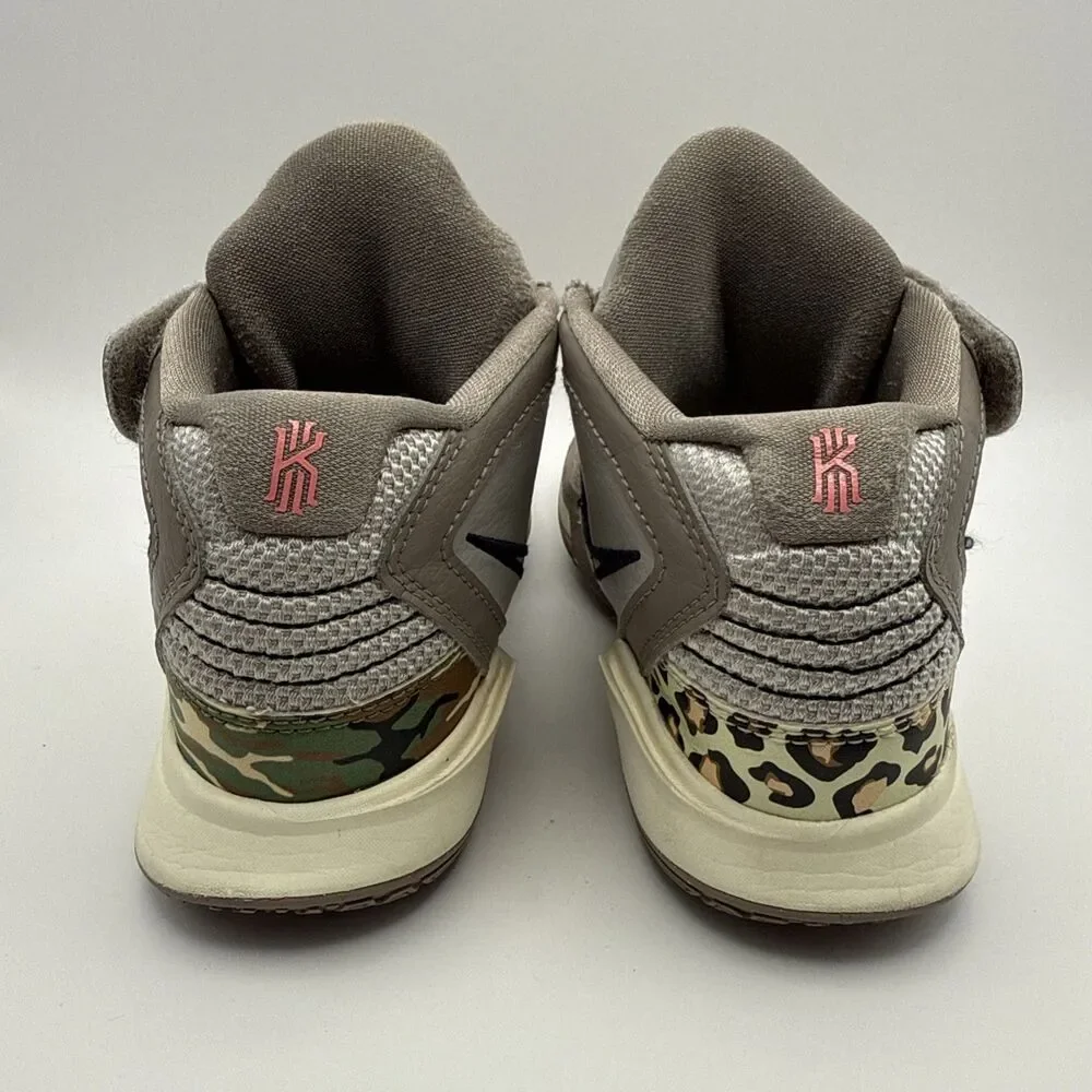 Youth Nike Kyrie Infinity Pre-School Basketball Shoes Leopard Camo Size 2.5Y